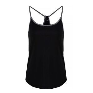 TriDri Womens/Ladies Yoga Undershirt / Black/Black Melange